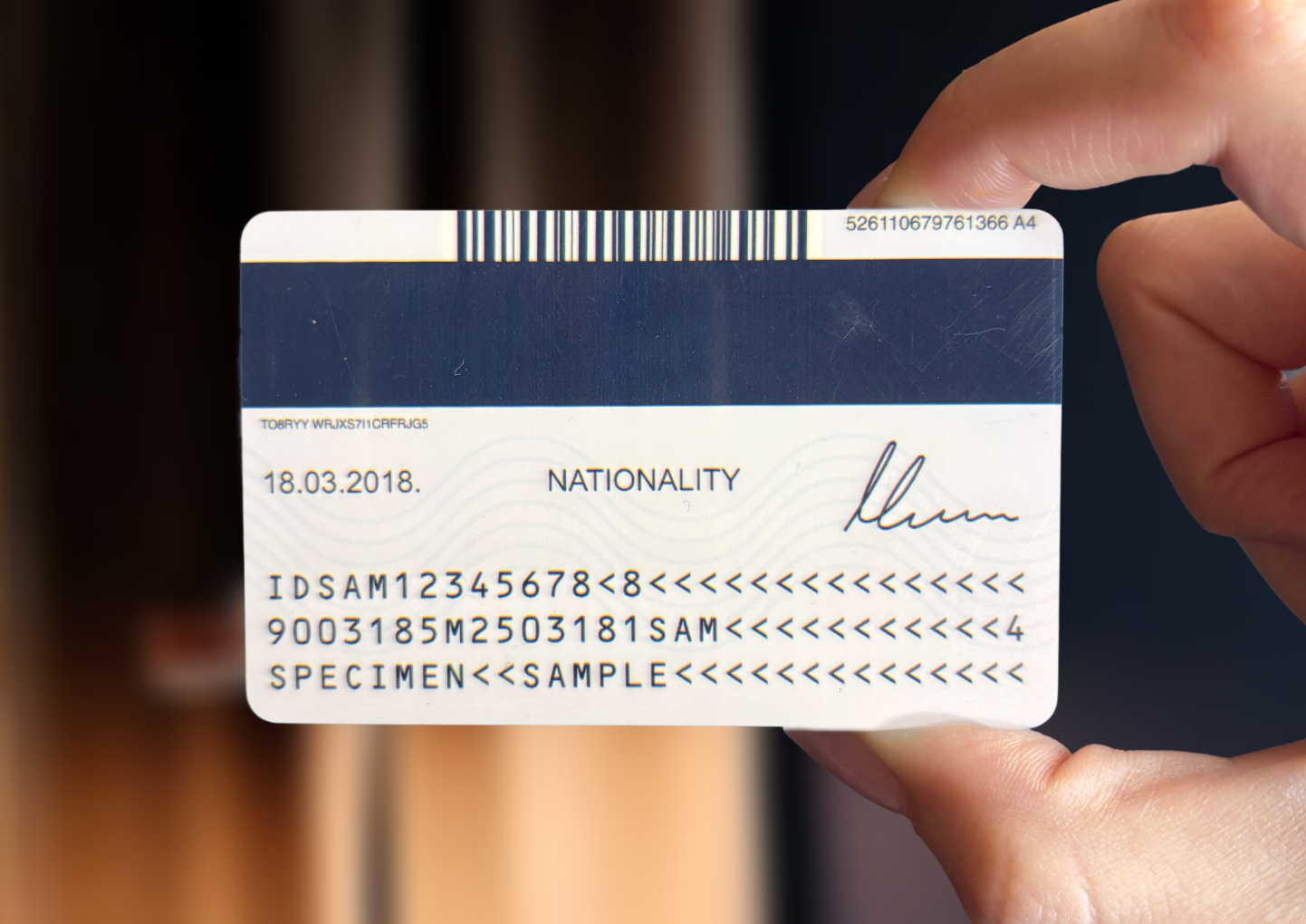 Test ID - back
