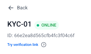 Try verification link